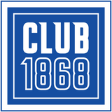 Blue and white 68 Oak Collective graphic displaying the text “Club 1868” in bold lettering within a bordered square design.