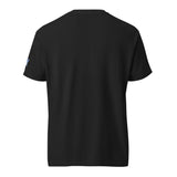 Black t-shirt on a white background
